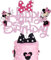 Tortendeko,happy birthday kuchendekoration, Glitter Geburtstagsdeko Topper, Mädchen Kuchen Topper, Kuchendekoration, für Geburtstagsfeiern und Jubiläen Verwendet