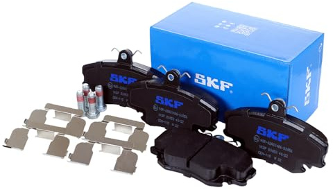 SKF Scheibenbremse Bremsbelag mit Zubehör VKBP 80050-4er Set - Position Vorderachse Höhe 77mm Länge 134mm Breite 83mm Dicke 18mm - OE Qualität