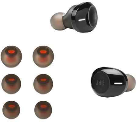 kwmobile 6X Silikonaufsätze für JBL Tune 120TWS / T125TWS - Ersatz Ohrstöpsel in 3 Größen - Ear Tips für In-Ear Kopfhörer - Zubehör Ersatzpolster in Hellgrau