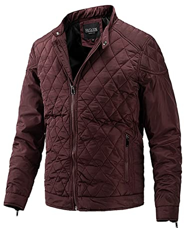 KONG JIMFAN Puffer Jacke Herren Hoodie Jeansjacke Für Herren Fliegerjacke Herren Sweatjacken Softshell Jacke Herren Bowling Shirt EIN Stück Regenmantel Fleecejacke Herren(Wein,3XL)