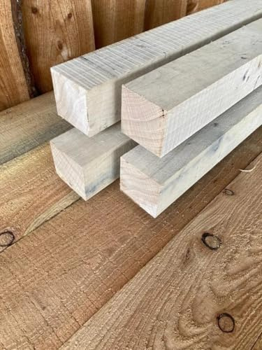 Eiche 7x7cm KANTHOLZ BALKEN SCHALUNG HOLZ BAUHOLZ 120cm LÄNGE (10)