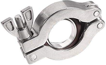 XYWHPGV Sanitary Clamp 53mm x 30.5mm KF25 Single Pin Clamp Wing Nut with Center Ring for Splint TC(dc105 7763f c3527 027f3 4ebec 70337