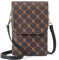 BOSTANTEN Sac à bandoulière pour téléphone portable en cuir, sac à bandoulière pour téléphone portable avec porte-monnaie à bandoulière, sac à main pour femme, A-18-café, s