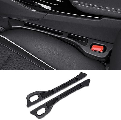 2 Stück Autositz Lückenfüller für BMW 3er M3 E90 E91 E92 E93 F30 F31 F34 F35 F80, Autositz-Gap-Stecker, Sitzseite Auslaufsicherer Streifen, Sitzlückenstreifen, Auto Innenraum Zubehör Black