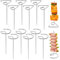 GOIYZTTR Lot de 20 Brochettes à Viande en Acier Inoxydable BBQ Brochettes Réutilisables Convient Pour Barbecues et Fêtes