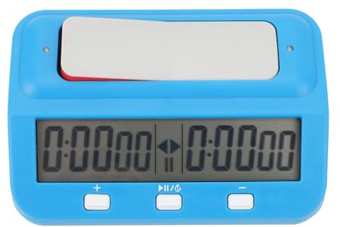 Schachuhr, Professioneller Digitaler Schach Timer für Brettspiele mit Alarmspeicher, Bonus Verzögerung, Countdown Up Funktion, Batteriebetriebene Schachuhr Timer Geschenke für