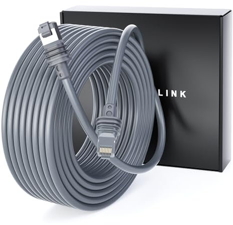 DuHeSin Starlink Gen 3 Cable (75FT / 23M), Waterproof Starlink Cable Extension for Starlink Standard Actuated Gen 3 / Satellite V3, Replacement Starlink Ethernet Cable Gen 3