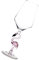 CRILSTYLEO Flamingo-weinglas in Eleganter Form Glasbecher Für Bar Und Cocktails Geeignet Für Restaurants Und Privathaushalte Langlebig Und Verarbeitet