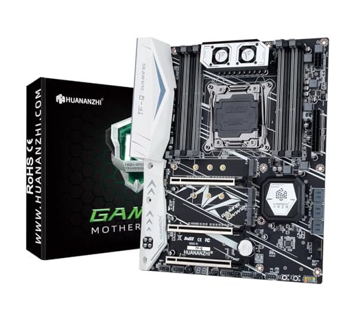 HUANANZHI X99-TF-Q ATX Motherboard with LGA 2011-3 Socket, Supports DDR3/DDR4, Multiple M.2 Slots, 10-Layer PCB, Server Motherboard for High-Performance Computing & Gaming