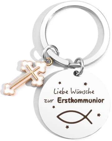 GuardiaTech Kommunion Geschenke Für Mädchen Schlüsselanhänger Gastgeschenk Kommunion Geschenk Junge Erstkommunion Geschenke Mädchen Junge Geschenk Gastgeschenke Kommunion Geschenk Zur Kommunion