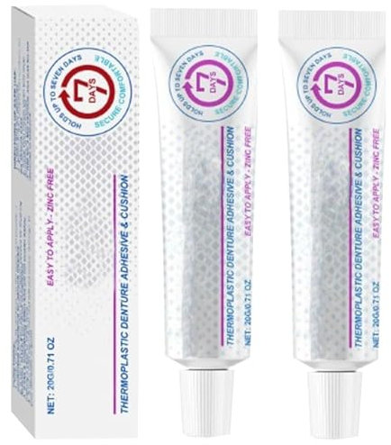 Furzero - Kit de reparación de silicona para dentaduras postizas, adhesivo termoplástico