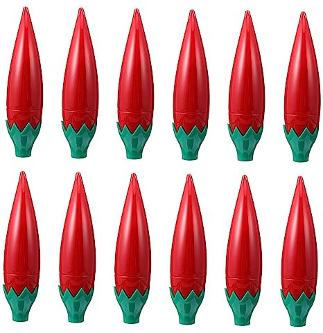 CRILSTYLEO Lipgloss-tube 12 Stück Chili-förmiger Lippenstift Leere Tube Lipgloss-behälter