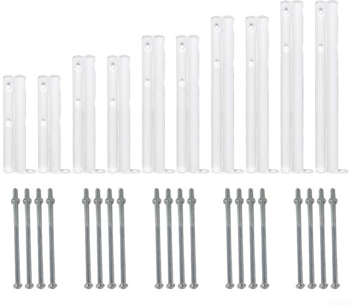 Feegow Floor Mounting Radiator Leg Kit Feet Freestanding Supports,Radiator Floor Bracket Steel Support Load-bearing Strong Cast Iron Radiator Foot(15CM)