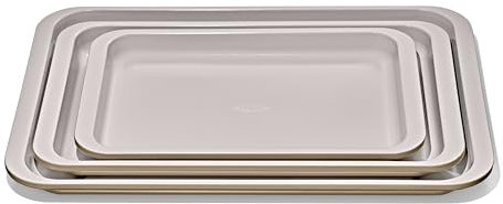 OXO Good Grips Non-Stick Pro Ceramic Coated Metal Bakeware 3-Piece Sheet Pan Set – Biscuit