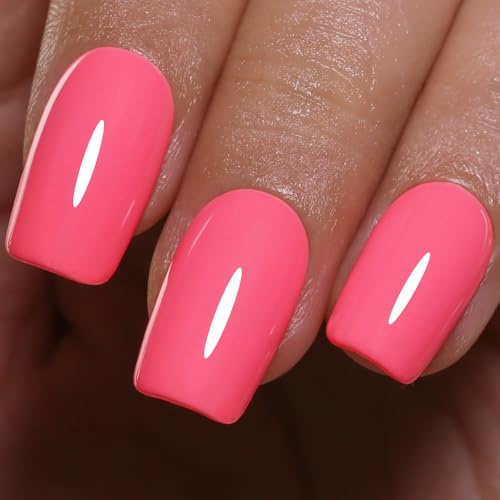 Imtiti Pink Gel Nail Polish, 1Pcs Pink Soak Off UV LED Gel Polish, Long Lasting, Nail Art Manicure Salon DIY at Home for Spring and Summer (0.34 Fl Oz-990)