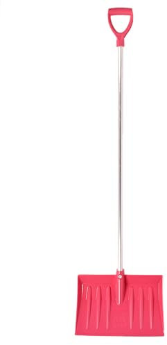 Red Gorilla Multi Shovel with D-Grip Handle Multi-Purpose Spade Lightweight Tool for Mucking Out Stable Garden Compost or Snow Shovel (Pink)