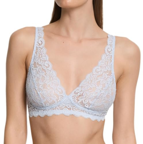 Hanro - Moments - Soft Cup BH - ohne Bügel (90B Blue Dove)