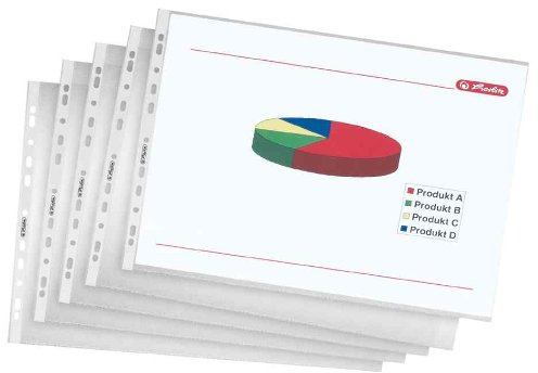 HETZEL Prospekthülle Standard, A3 quer, PP, genarbt, 0, 08 mm