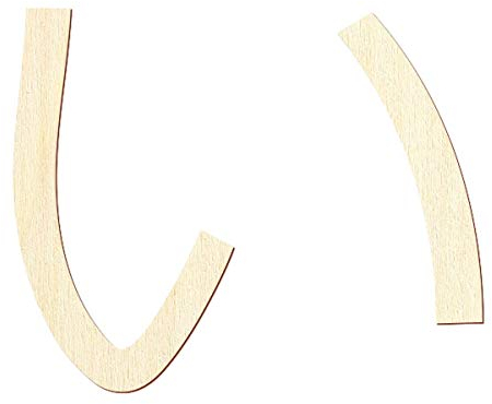 Bütic GmbH Sperrholz Buchstaben Japanisch - Hiragana - Wunschtext/Schriftzug, Größe:Höhe 15cm, Buchstaben:i