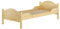 Erst-Holz® Massivholz Bett 100x200 Rollrost Kieferbett Natur Einzelbett Jugendbett Futonbett 60.30-10