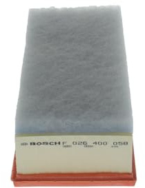 Bosch S0058 Car Air Replacement Filter | Separates Particles from the Air Intake - Moisture-resistant plus High Tensile Strength
