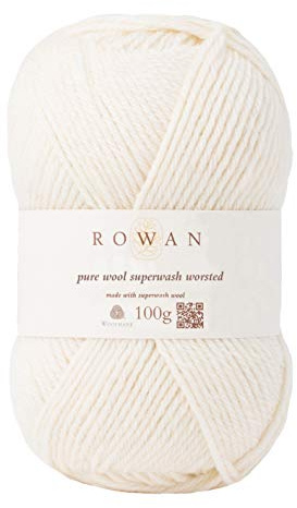 Rowan 9802170-00102 Handstrickgarn, 100% Wolle, Soft Cream, onesize