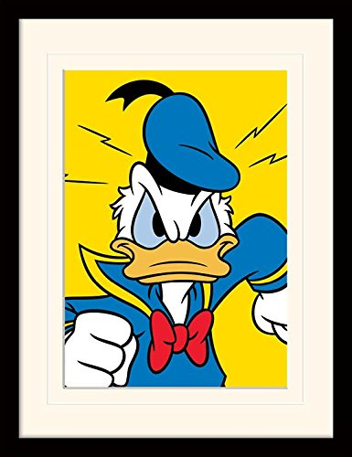 Pyramid International MP11137P-PL Donald Duck (Mad) montiert und gerahmt, Mounted 250 GSM Paperwrap MDF, Mehrfarbig, 44 x 33 x 4 cm