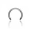 eeddoo Piercing Hufeisen ohne Kugeln Silber Titan 1,2 x 5mm