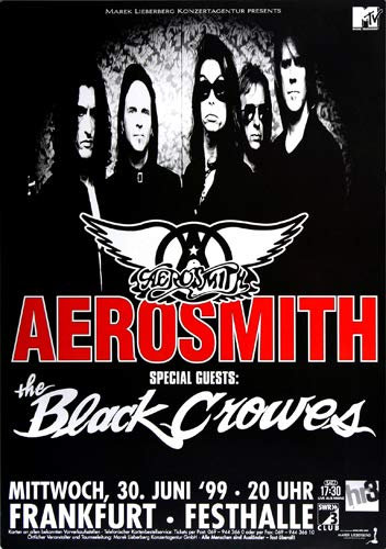 Aerosmith - Roar The Dragon, Frankfurt 1999 » Konzertplakat/Premium Poster | Live Konzert Veranstaltung | DIN A1 «