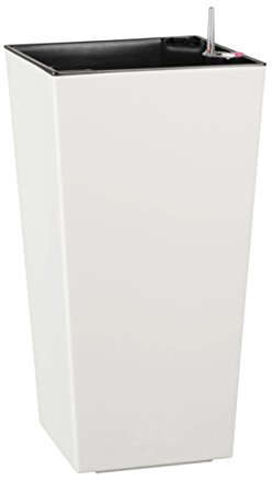 Dehner Kunststofftopf Elise mit Selbstbewässerungs-System, ca. 47 x 25 x25 cm, weiß