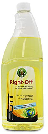 RIGHT OFF Spray 1L Folienentfernungsflüssigkeit große Flächen Aufkleber Leim etc