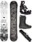 Airtracks Herren Snowboard Set Freestyle Freeride Wide Board Akasha Wide 152 - Snowboard Bindung Master - Softboots Star Black 40 - SB Bag