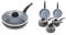 Tower Cerasure 6 Piece Pan Set with Non-Stick Inner Coating, Graphite