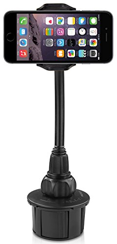 Macally MCUP2XL Car Cup Mount Holder with 20 cm Flexible Neck for Smartphones - Black