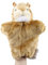 Andux Zone Tierhandpuppen aus Plüsch，Handpuppe Handspielpuppe Plüsch Puppe Mini Tier Cartoon Tiermotive Eichhörnchen (SO-03)