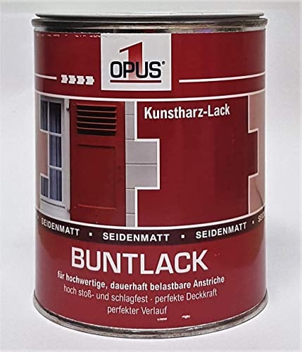 Opus1 Buntlack SEIDENMATT 0,75L KUNSTHARZLACK Farbe Lack