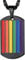 PROSTEEL Name Texte Gravur Regenbogen Dog Tag Herren Frauen LGBT Pride Anhänger Halskette 55+5 cm Rolokette schwarz Metall plattiert personalisiert Homosexuell Schmuck(mitbox), schwarz