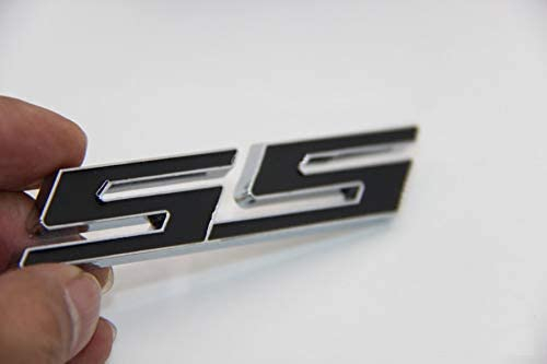 B377 ss schwarz Emblem Badge auto aufkleber 3D mobil Abzeichen car Sticker Plakette