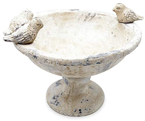 ExtraRetro Vogeltränke Futterstelle Vogelbad Vogelbecken Futterschale Groß Keramik 36 cm