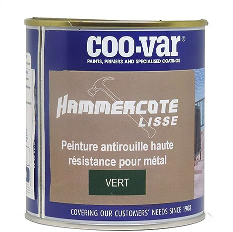 Coo-Var 500ml Smooth Rust Proof Metal Paint - Exterior and Interior - Green