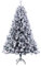SVITA Weihnachtsbaum künstlich Weiß mit Schnee mit 1017 Zweig-Spitzen inkl. Metall Ständer Kunstbaum Tannenbaum Kunstschnee (Luvi-Nadeln | 210cm)