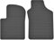 AGCPdirect Gummi Matten Fußmatten Passgenau Vorne Set für FIAT 500 2007-2019 und Ford KA 2008-2016
