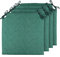 TIENDA EURASIA Pack 4 Cojines para Sillas de Terraza | Funda Lavable | Relleno Esponja | Estampados Lisos con 2 Cintas de Sujeción | 40 x 40 x 3 cm