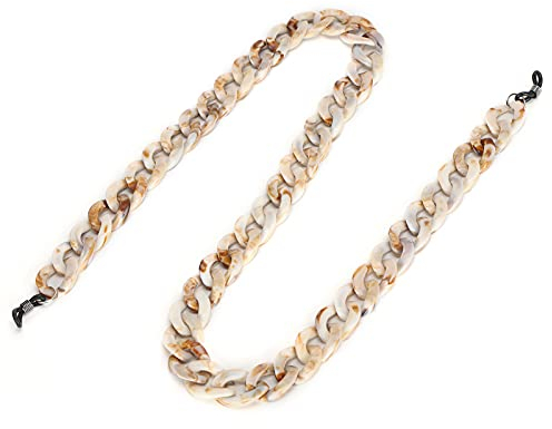 Brillenketten Brillen - Acryl Lanyard Strap für Sonnenbrille, Schmuck Zubehör für Paar, Familie, Freund (12x8x2cm)