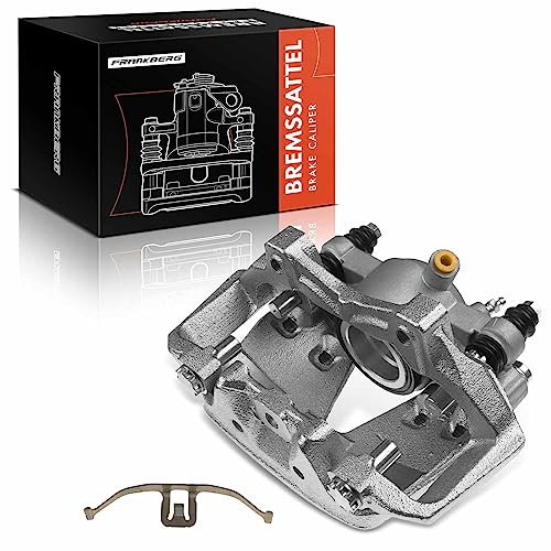 Frankberg Bremssattel Bremszange Vorne Links Aluminium mit Halter (Lochabstand Halterung 110mm) Kompatibel mit C-Klasse CLS E-Klasse E-Klasse T-Model Replace# 2044210981