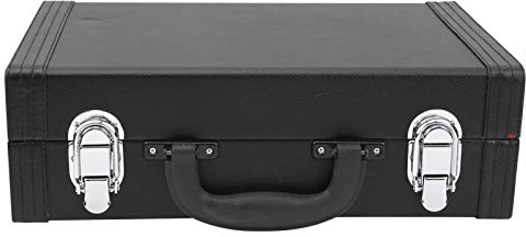 Klarinetten Kunstleder Etui, Klarinette Etui Instrumentenkoffer Vier Boden Nägel Klarinetten Box Komfortabler Griff mit strenger Qualitätskontrolle zum Abspielen von Musik für Musik-Player