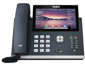 Yealink T48U Yealink Ultra Elegant Touchscreen IP Phone, 16 Lines. 7-Inch Color Touch Screen Display. Dual USB Ports, Dual-Port Gigabit Ethernet, PoE, Power Adapter Not Included (SIP-T48U)