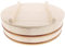 TIKUSAN Wooden Hangiri Sushi Rice Mixing Tub PP Band with Lid Made in Japan Made of Momi Fir Sushi Rice Bowl Sushi Oke (30cm)