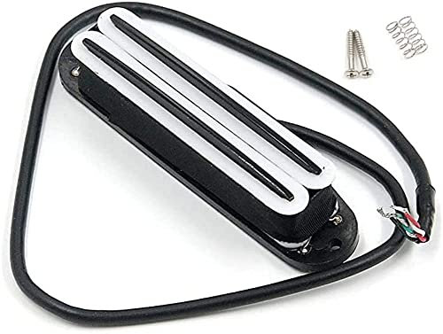 Dual Hot Rails Humbucker Strat Pickup Single Coil Size for Fender ST Stratocaster Squier Electric Guitar with Screws Springs