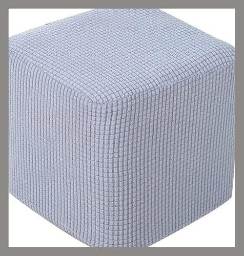 uyeoco Ottomane Schonbezug Hockerbezug, Hocker Hussen für Quadratische Fußhocker, Stretch Bezug Ottomane Abdeckung Überzug Hocker Protector Waschbar Hockerabdeckung (Color : B, Size : 40x40cm)